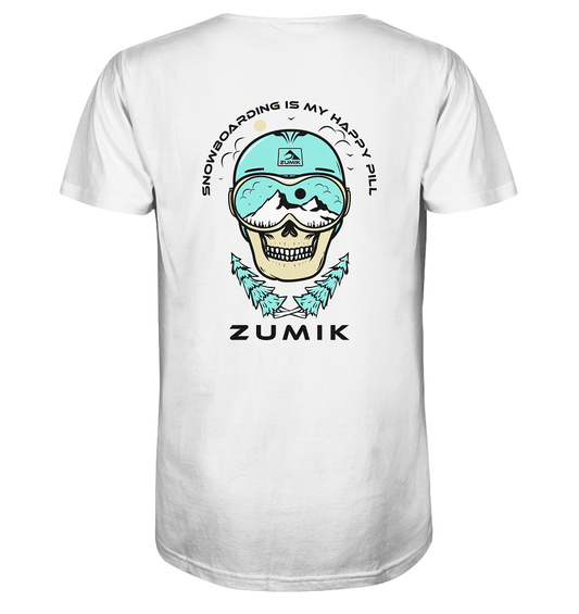 Zumik Planet - "Snowboarding is my happy pill" - Organic Shirt