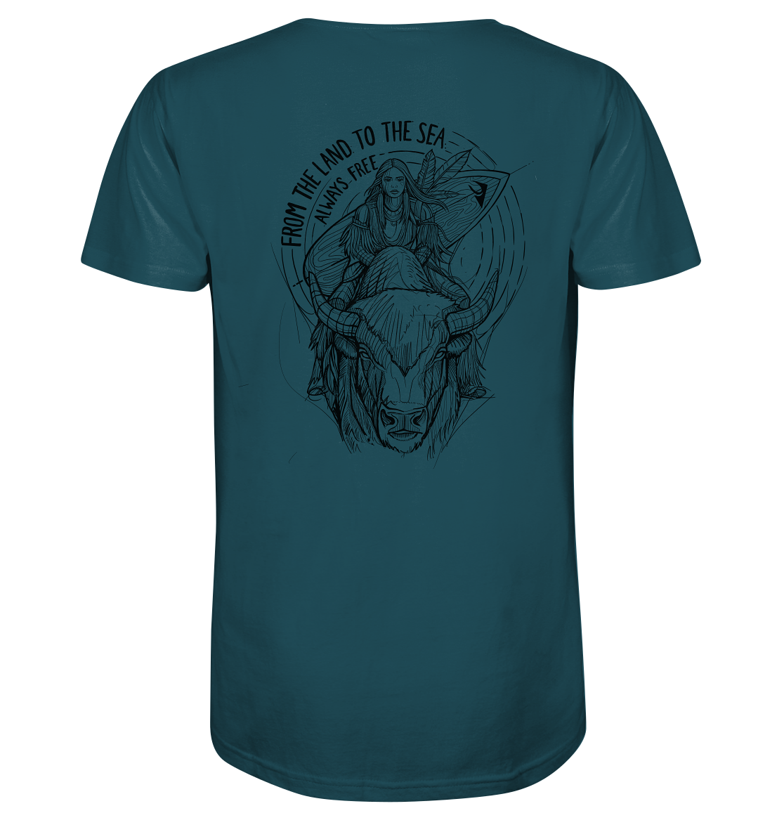 Zumik Planet – “From the Land to the Sea, Always Free”  - Organic Shirt