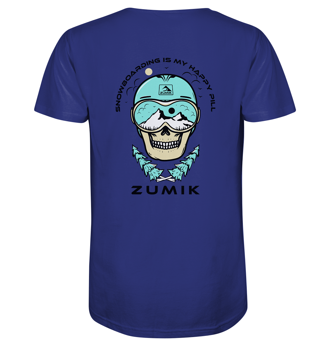 Zumik Planet - "Snowboarding is my happy pill" - Organic Shirt