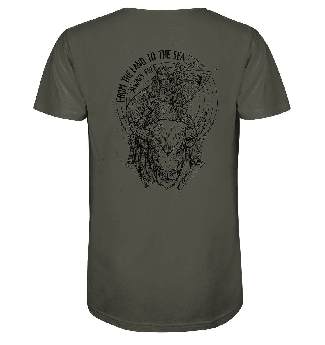 Zumik Planet – “From the Land to the Sea, Always Free”  - Organic Shirt