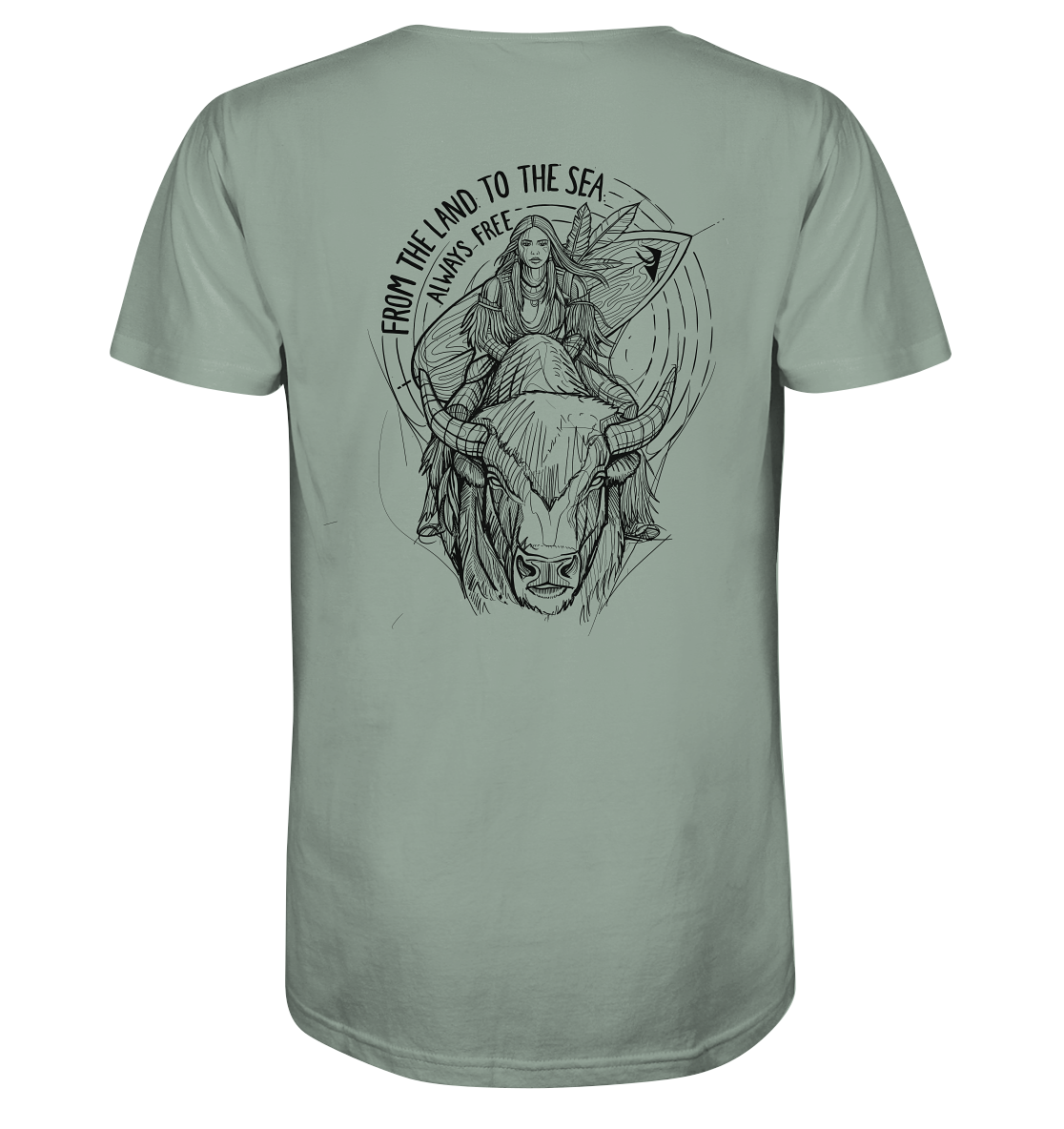 Zumik Planet – “From the Land to the Sea, Always Free”  - Organic Shirt