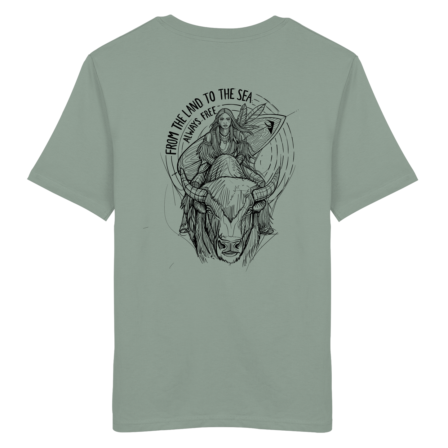 Zumik Planet – “From the Land to the Sea, Always Free”  - Organic Shirt