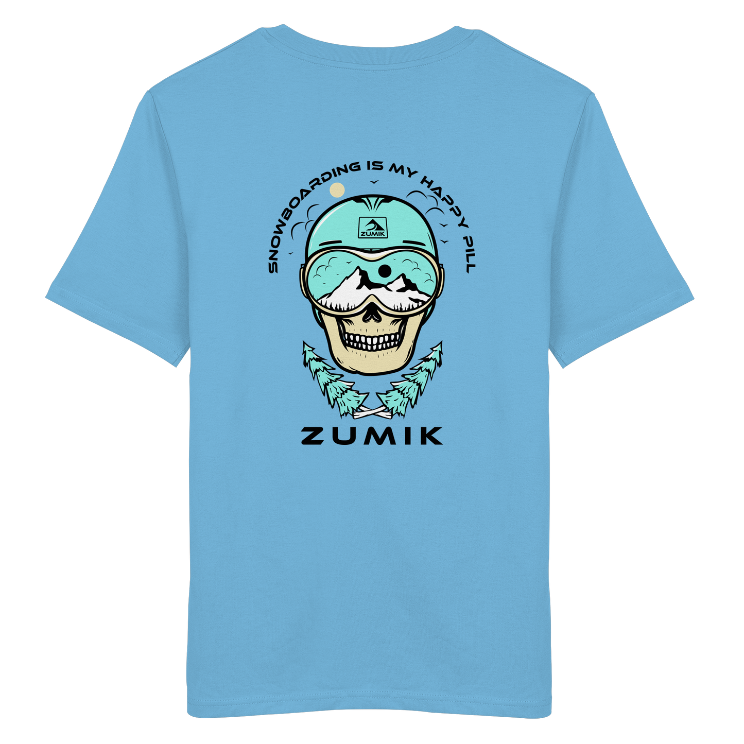 Zumik Planet - "Snowboarding is my happy pill" - Organic Shirt