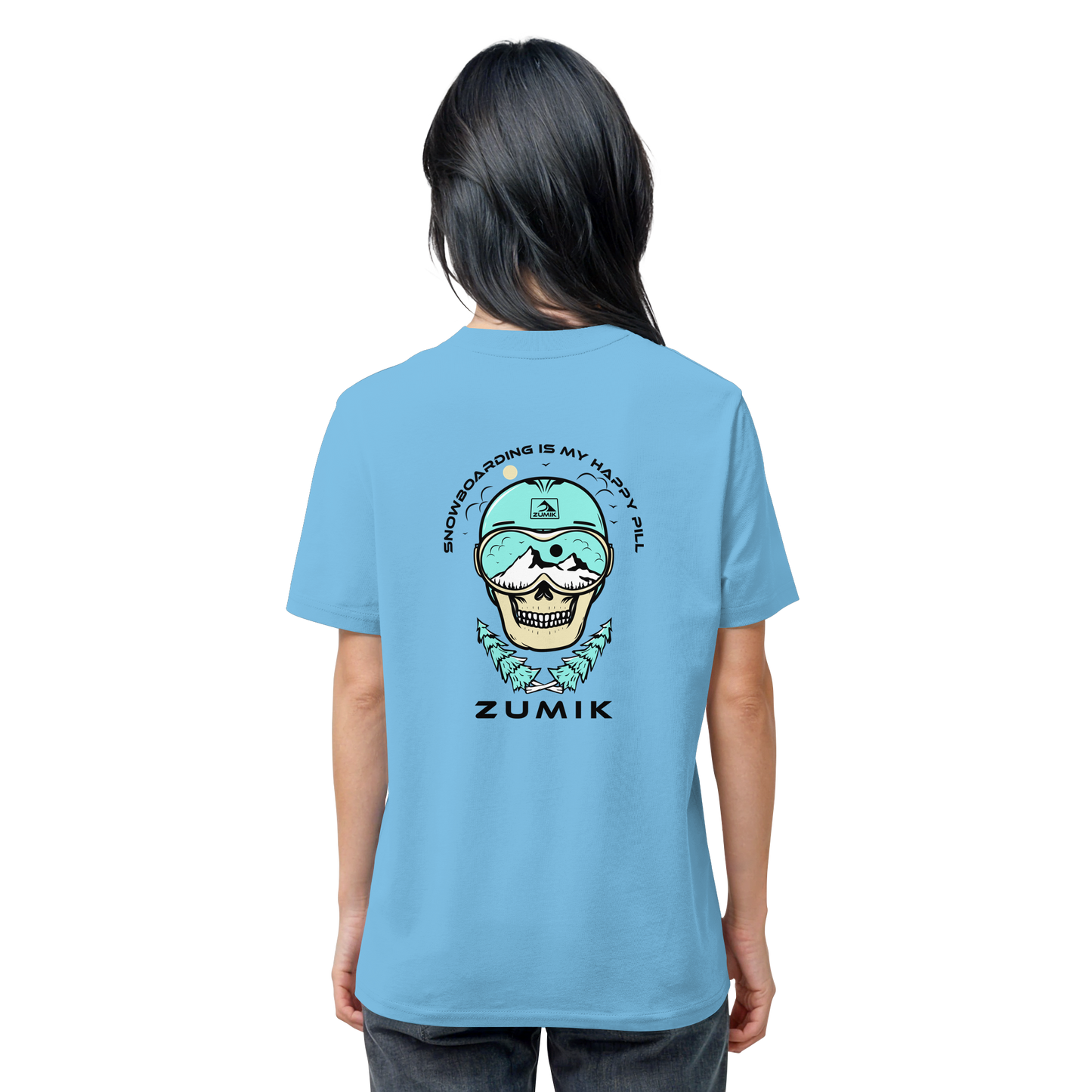 Zumik Planet - "Snowboarding is my happy pill" - Organic Shirt