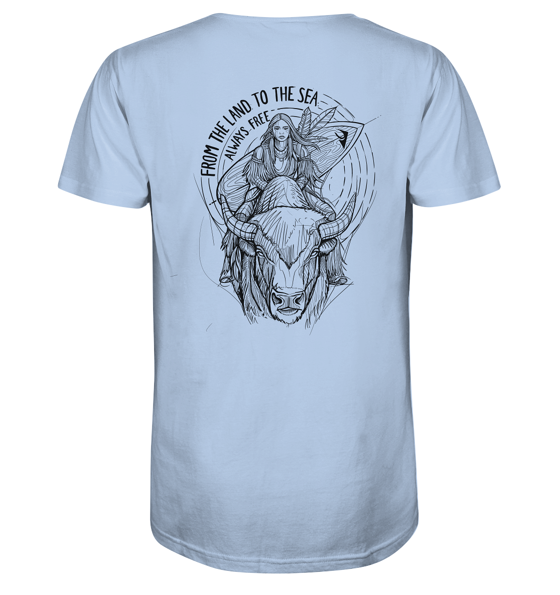 Zumik Planet – “From the Land to the Sea, Always Free”  - Organic Shirt
