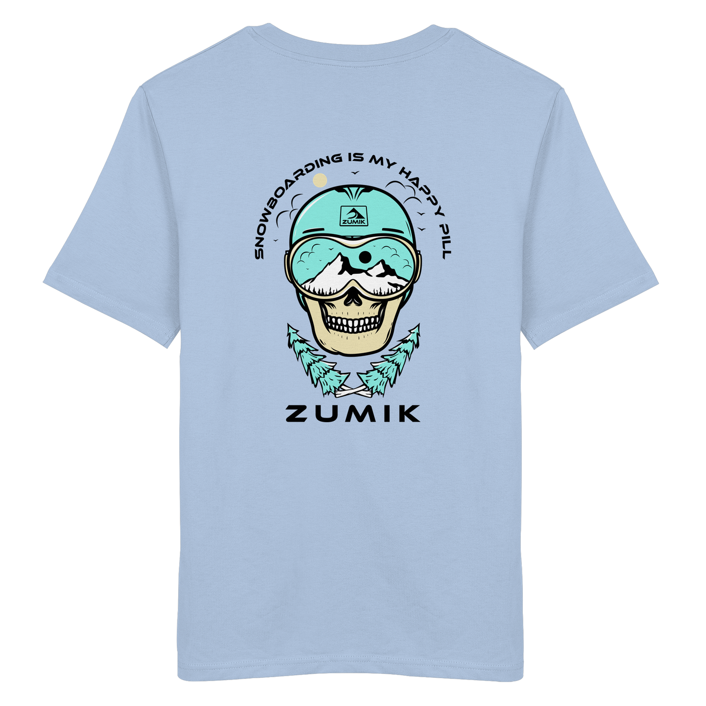 Zumik Planet - "Snowboarding is my happy pill" - Organic Shirt