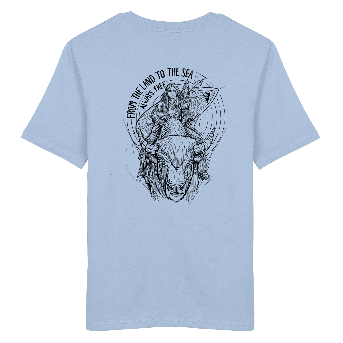 Zumik Planet – “From the Land to the Sea, Always Free”  - Organic Shirt