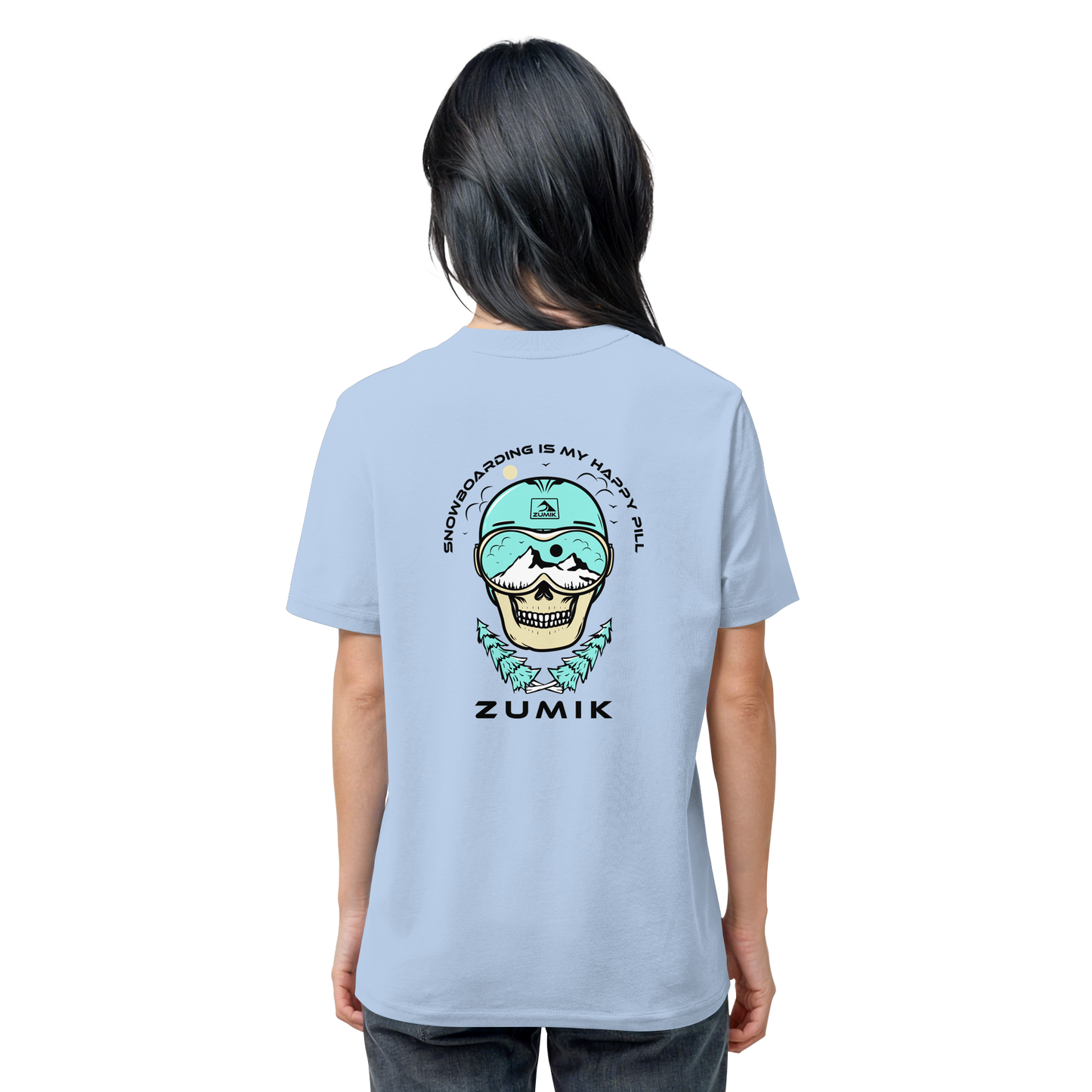 Zumik Planet - "Snowboarding is my happy pill" - Organic Shirt