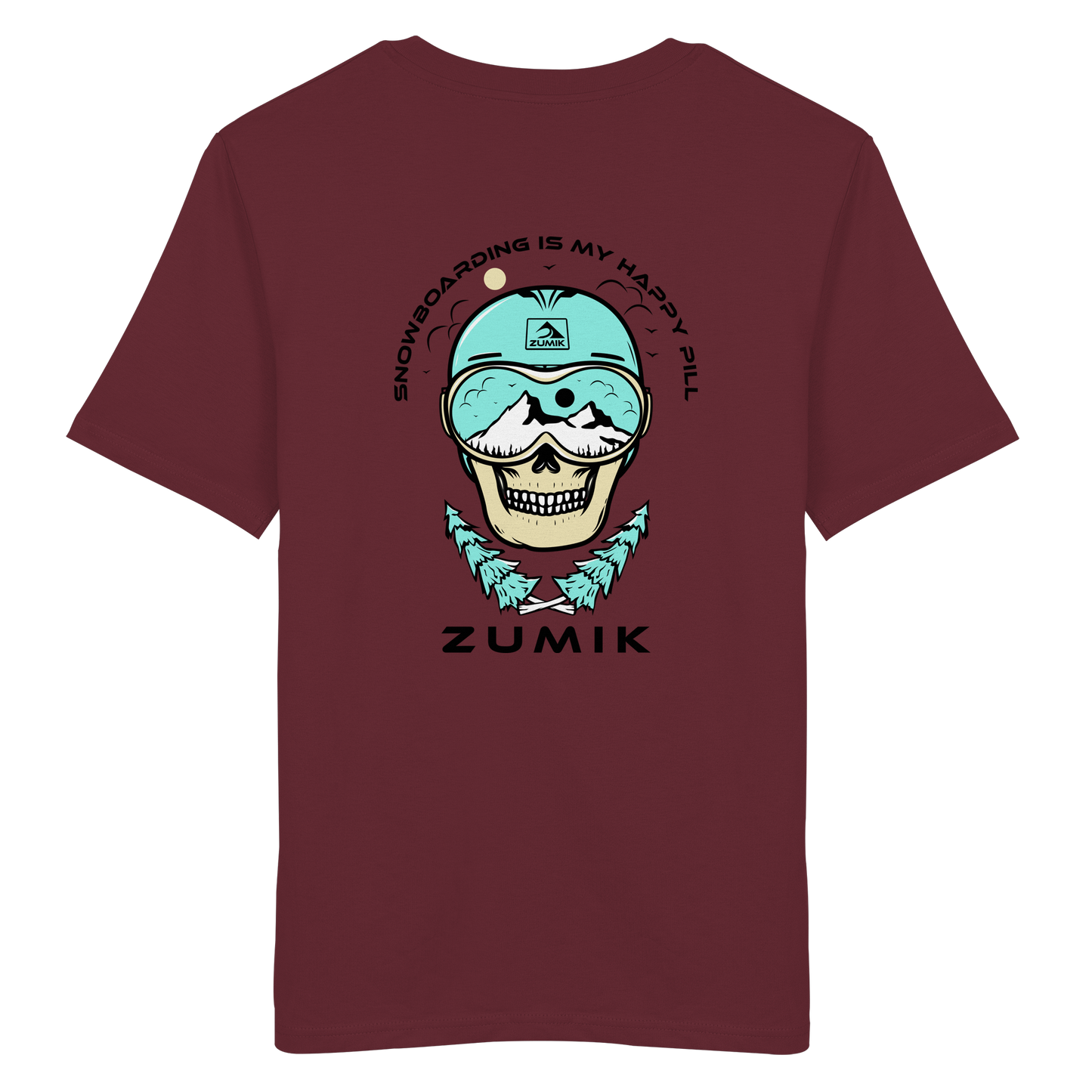 Zumik Planet - "Snowboarding is my happy pill" - Organic Shirt