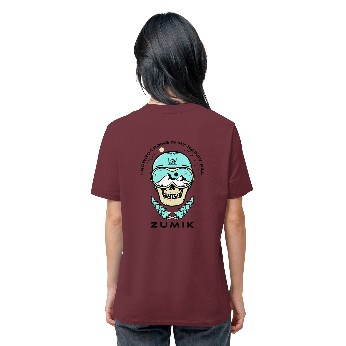 Zumik Planet - "Snowboarding is my happy pill" - Organic Shirt