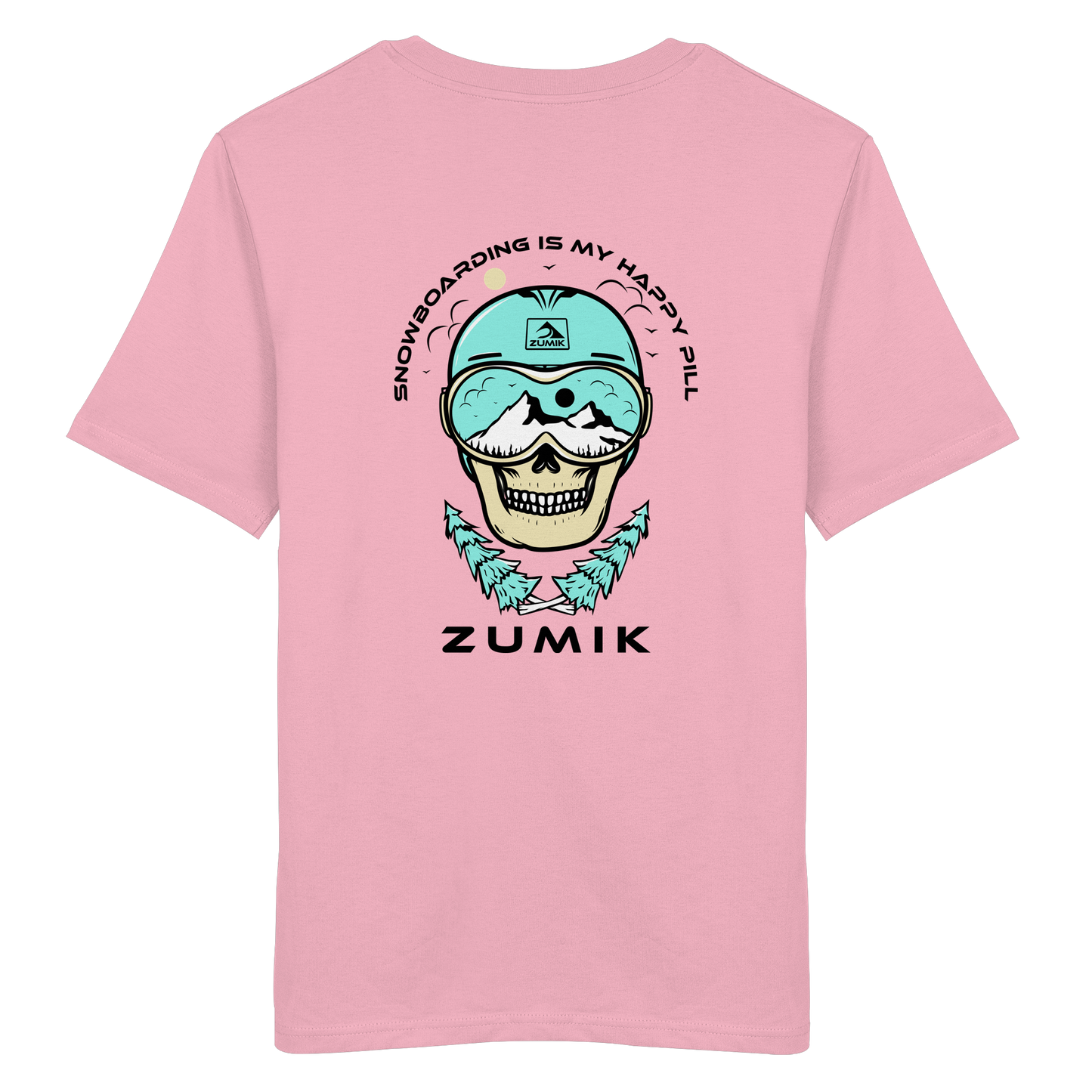 Zumik Planet - "Snowboarding is my happy pill" - Organic Shirt