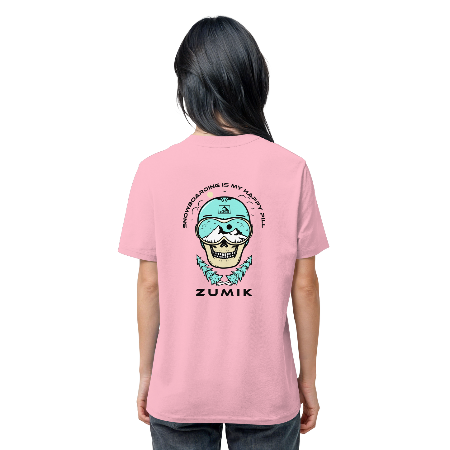 Zumik Planet - "Snowboarding is my happy pill" - Organic Shirt