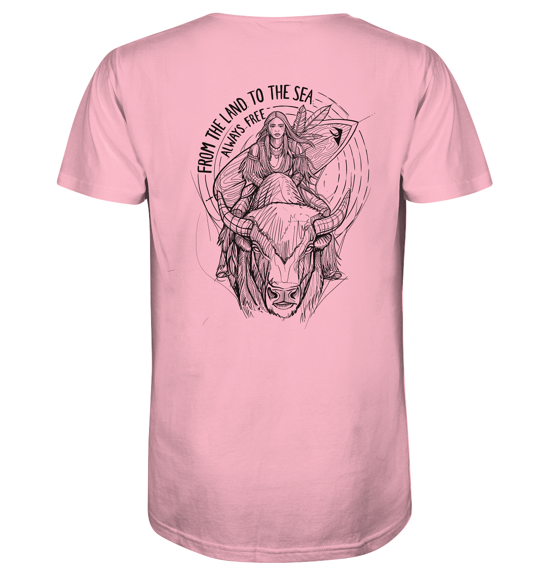 Zumik Planet – “From the Land to the Sea, Always Free”  - Organic Shirt