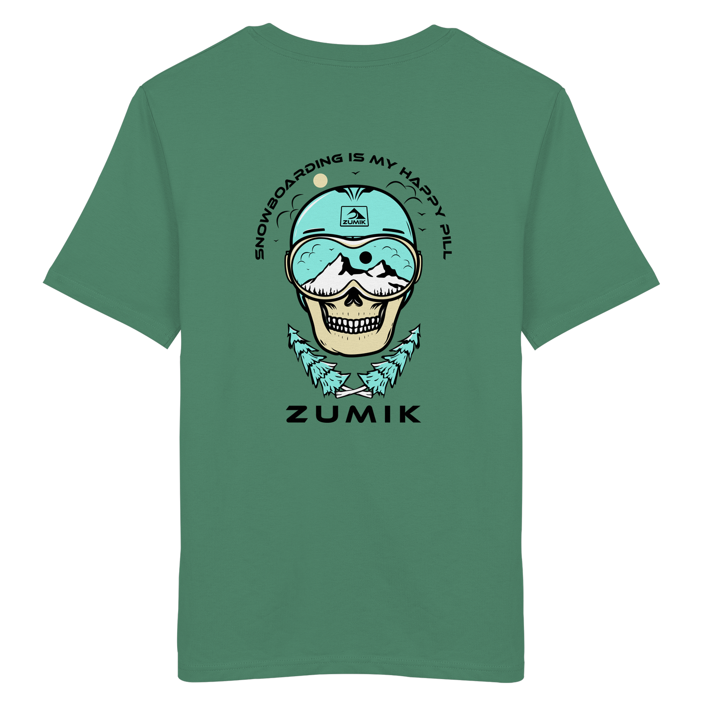 Zumik Planet - "Snowboarding is my happy pill" - Organic Shirt