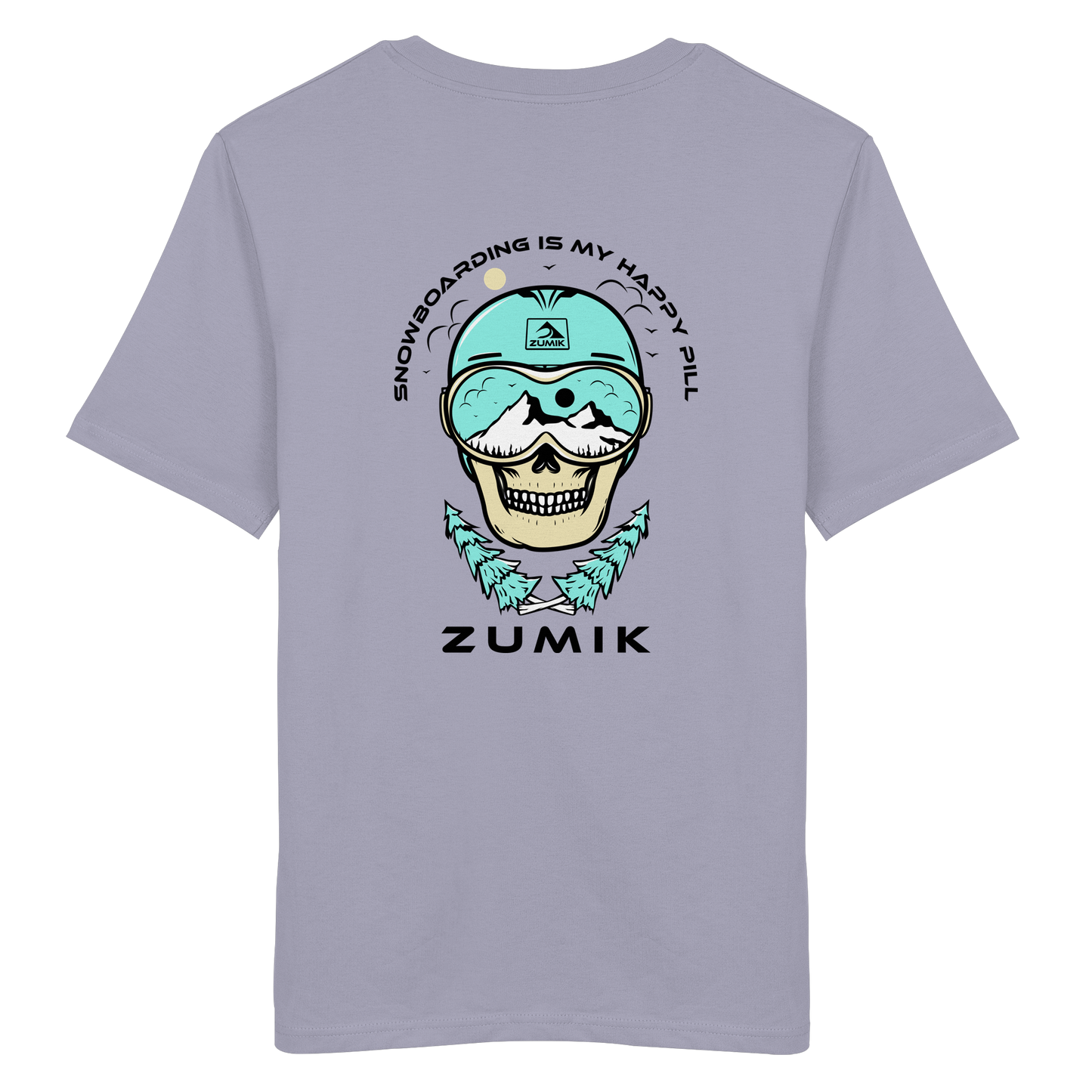 Zumik Planet - "Snowboarding is my happy pill" - Organic Shirt
