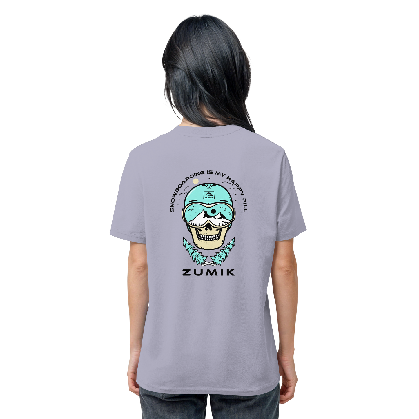 Zumik Planet - "Snowboarding is my happy pill" - Organic Shirt