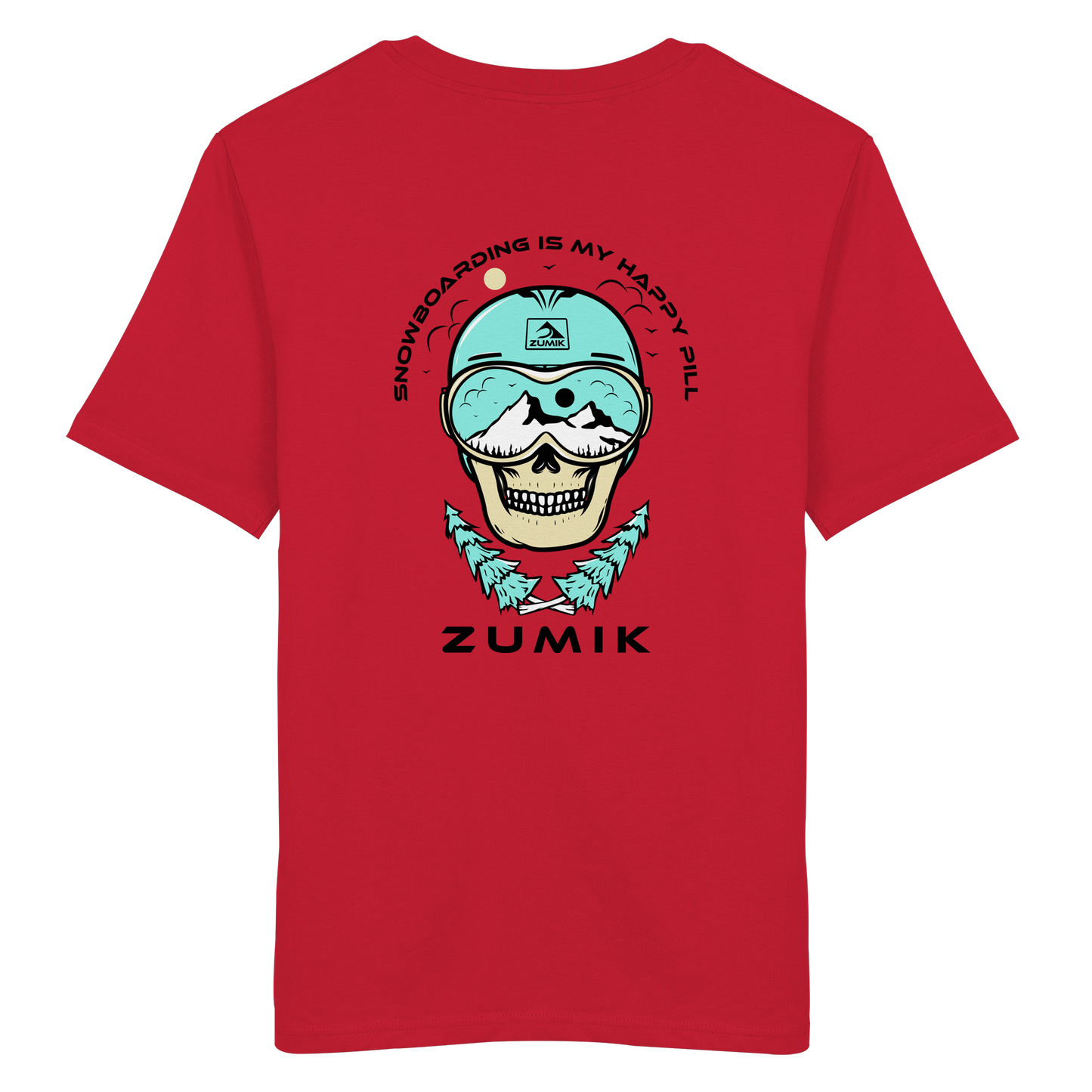 Zumik Planet - "Snowboarding is my happy pill" - Organic Shirt