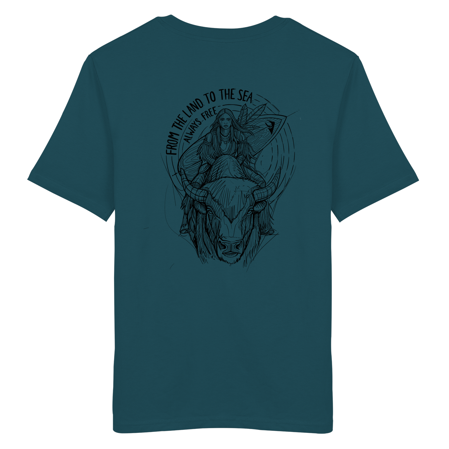 Zumik Planet – “From the Land to the Sea, Always Free”  - Organic Shirt