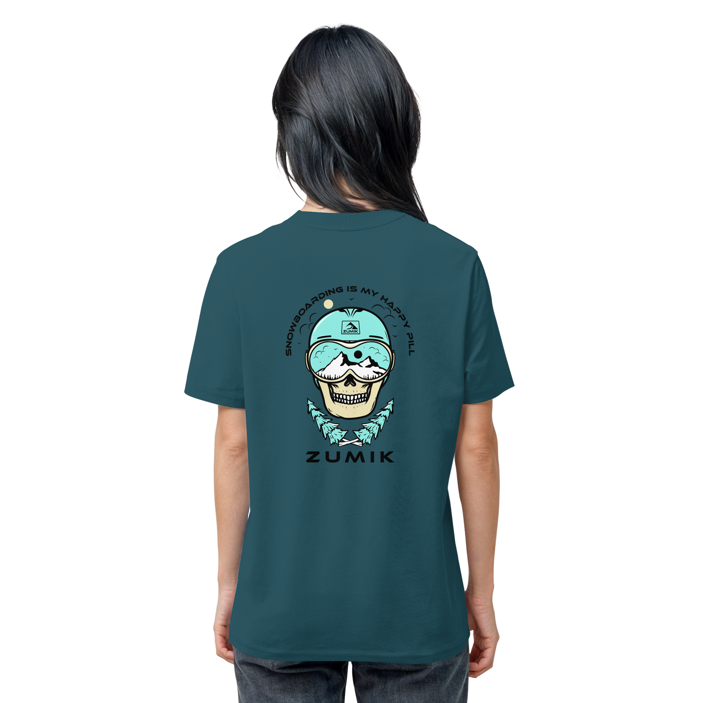 Zumik Planet - "Snowboarding is my happy pill" - Organic Shirt