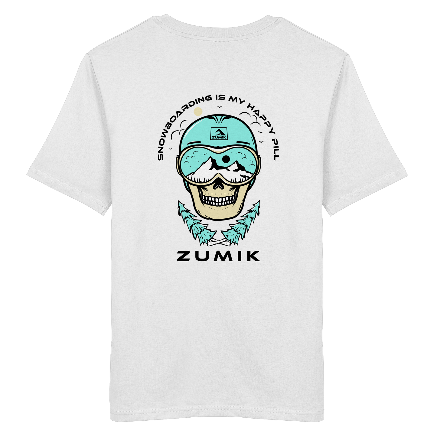 Zumik Planet - "Snowboarding is my happy pill" - Organic Shirt