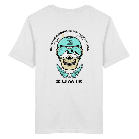 Zumik Planet - "Snowboarding is my happy pill" - Organic Shirt