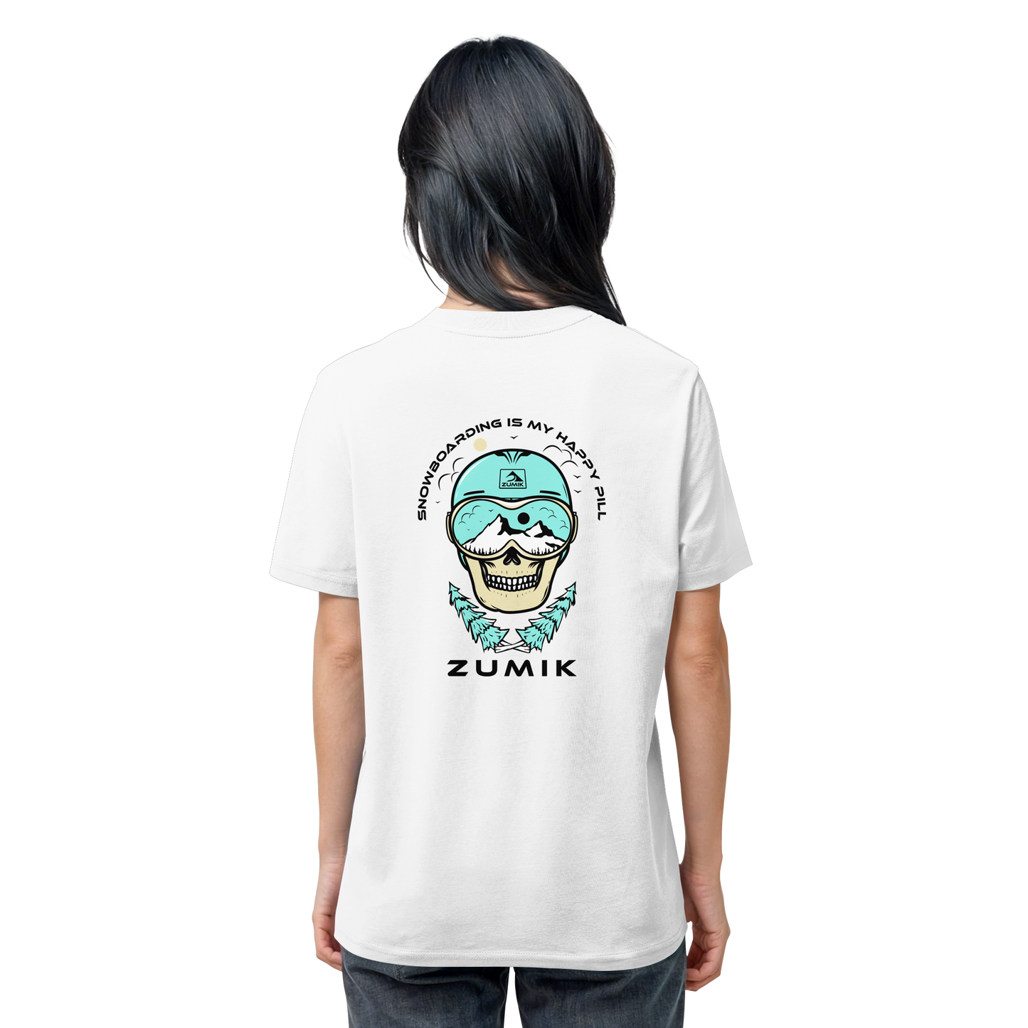Zumik Planet - "Snowboarding is my happy pill" - Organic Shirt