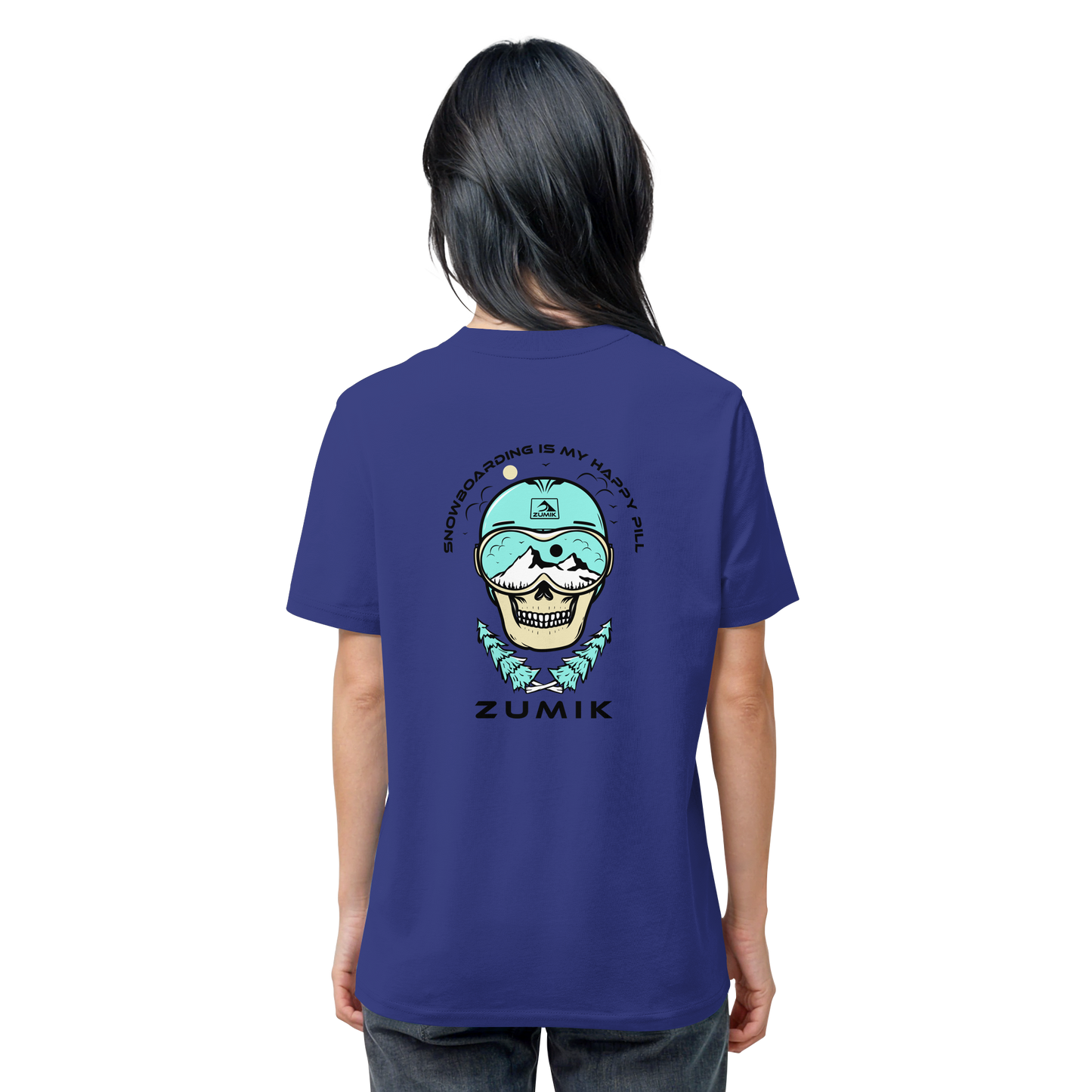 Zumik Planet - "Snowboarding is my happy pill" - Organic Shirt