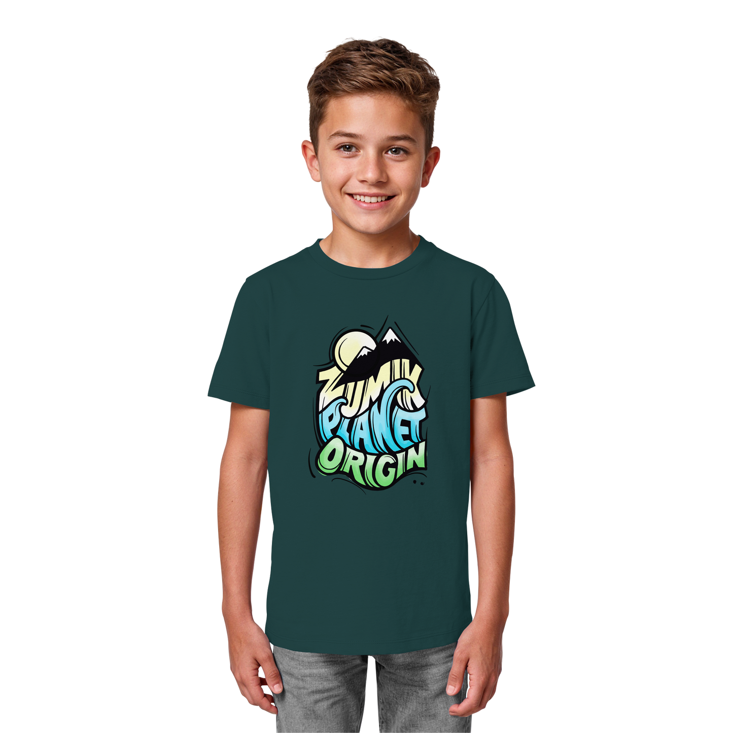 Zumik Planet, Origin - Kids Organic Shirt