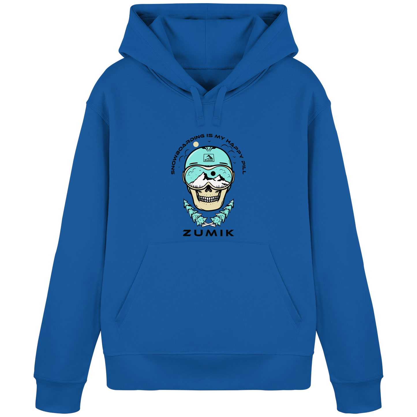 Zumik Planet - "Snowboarding is my happy pill" - Organic Shirt - Organic Basic Hoodie