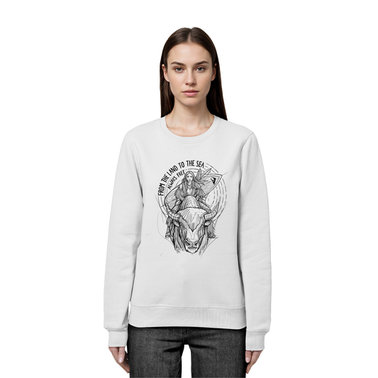 From the land to the sea, always free - Organic Basic Unisex Sweatshirt