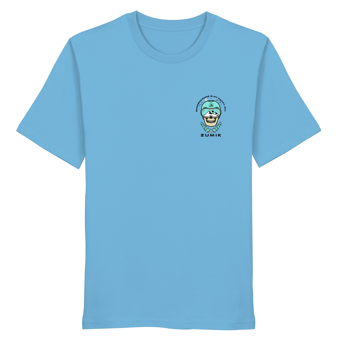 Zumik Planet - "Snowboarding is my happy pill" - Organic Shirt