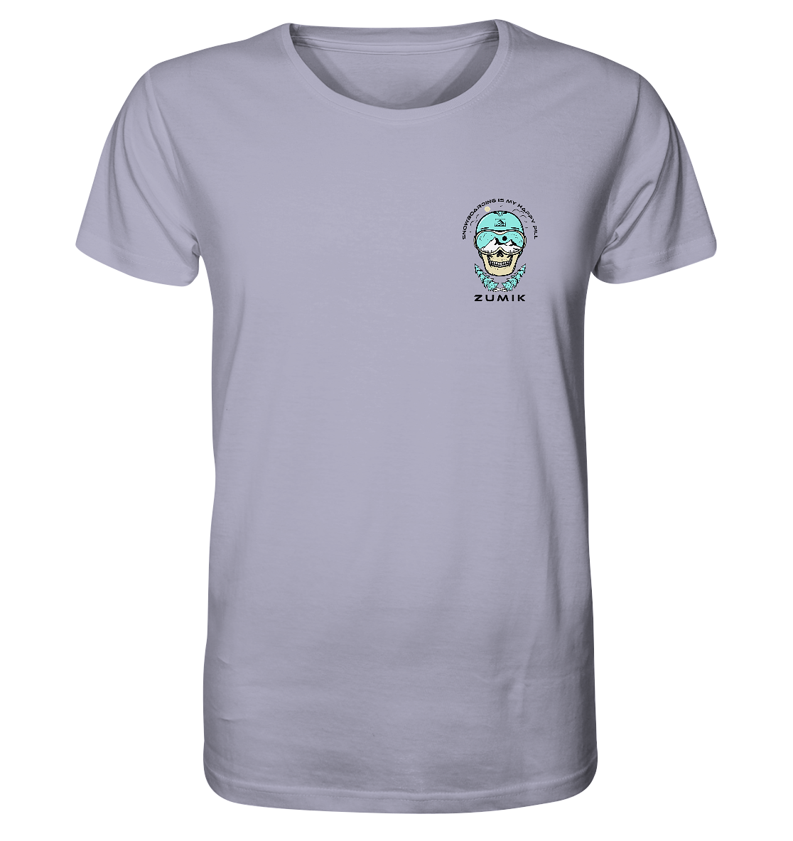 Zumik Planet - "Snowboarding is my happy pill" - Organic Shirt
