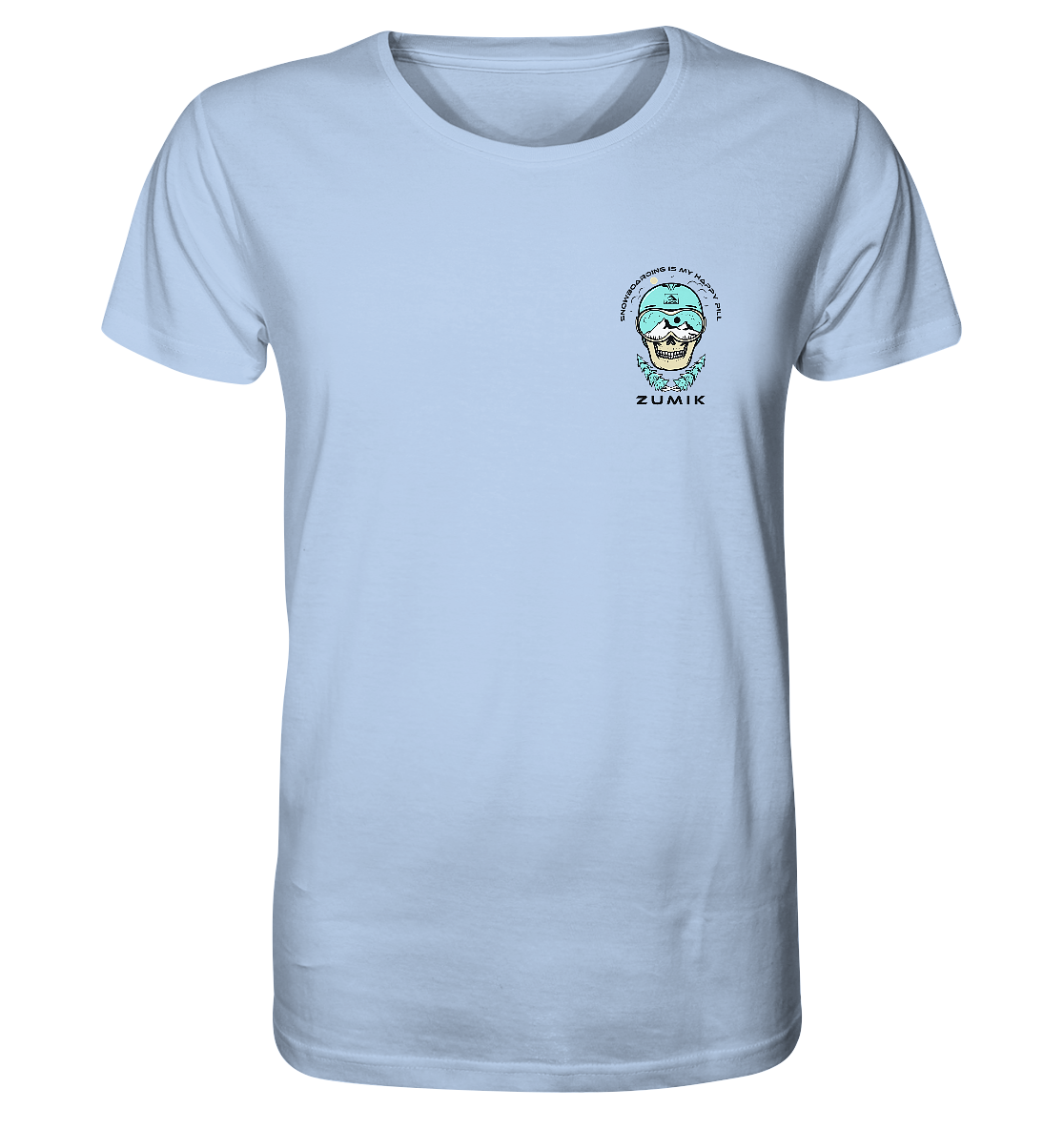 Zumik Planet - "Snowboarding is my happy pill" - Organic Shirt