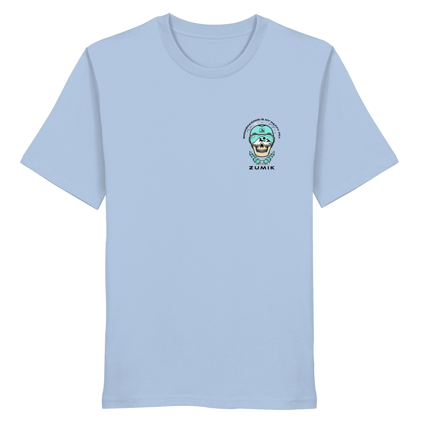 Zumik Planet - "Snowboarding is my happy pill" - Organic Shirt