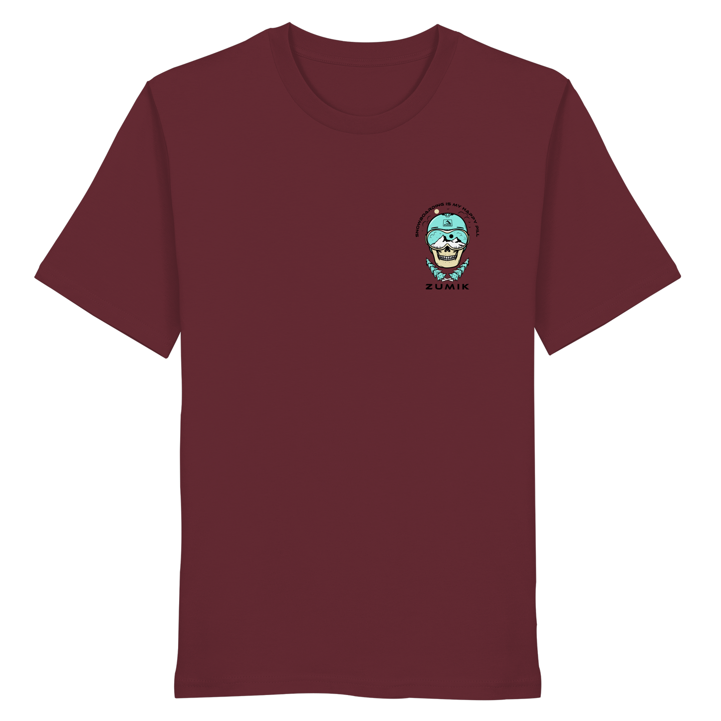 Zumik Planet - "Snowboarding is my happy pill" - Organic Shirt