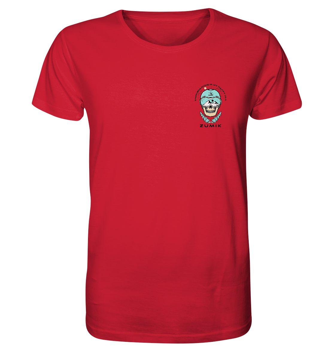 Zumik Planet - "Snowboarding is my happy pill" - Organic Shirt