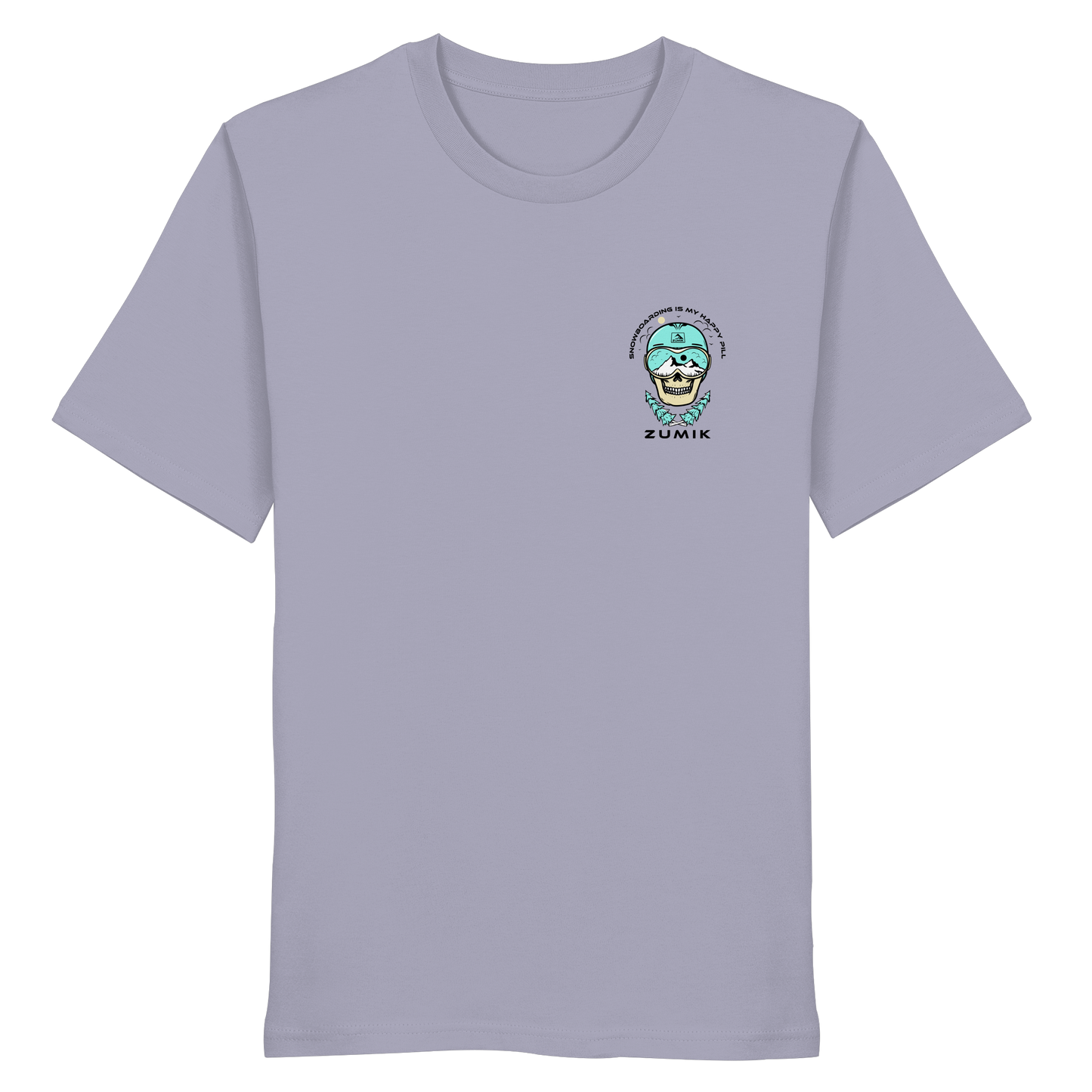 Zumik Planet - "Snowboarding is my happy pill" - Organic Shirt