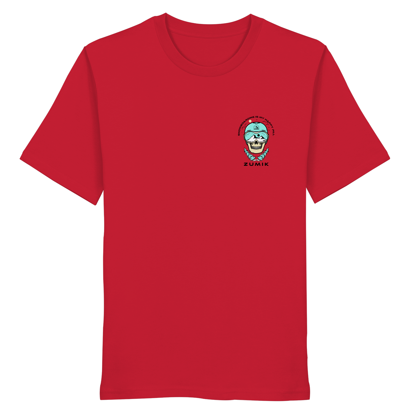 Zumik Planet - "Snowboarding is my happy pill" - Organic Shirt