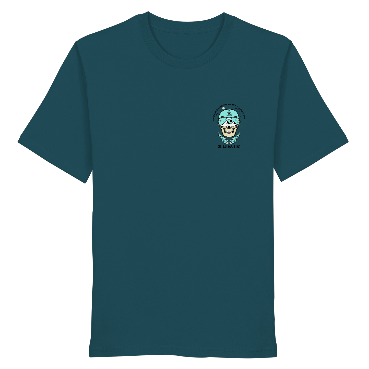 Zumik Planet - "Snowboarding is my happy pill" - Organic Shirt