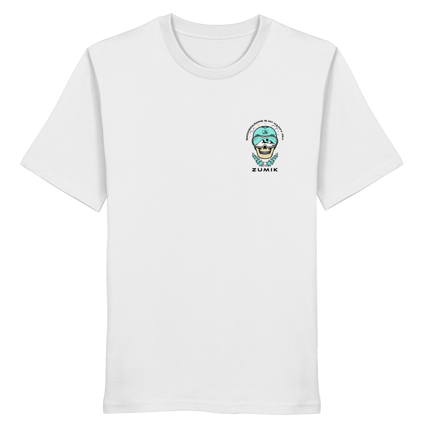 Zumik Planet - "Snowboarding is my happy pill" - Organic Shirt